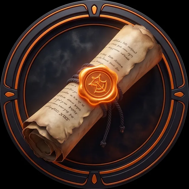 A sealed scroll